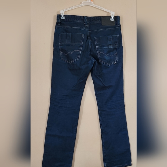 JACK & JONES Jeans Men W30 L32 Rick Comfort Fit Dark Blue Button Fly - Picture 2 of 13